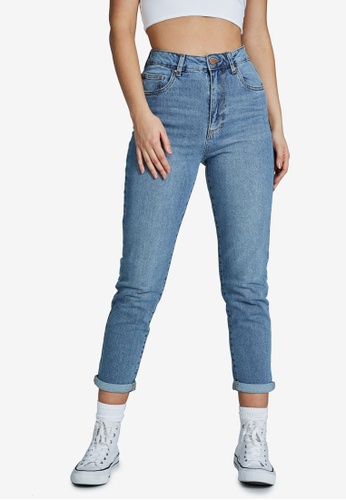 Cotton On blue Stretch Mom Jeans 3013BAA73FE2A0GS_1