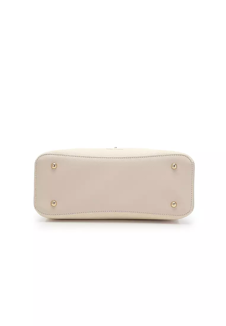 Women's Top Handle Bag / Sling Bag / Crossbody Bag (Tas Selempang / Tas Tangan) - Krem
