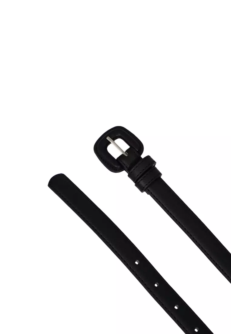 Et Cetera D - Ring Buckel Belt Black