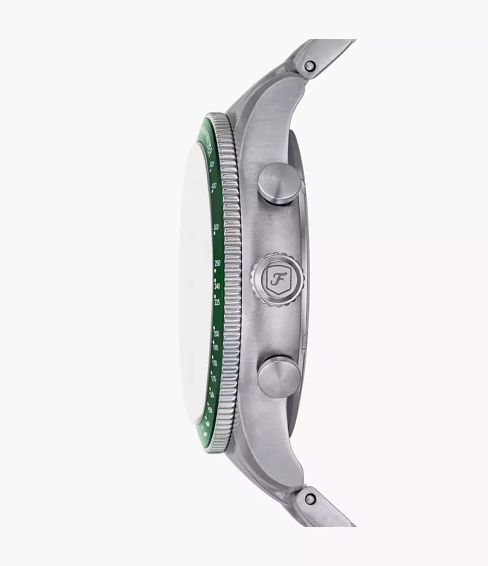 Fossil Sport Tourer Chronograph Stainless Steel Watch Jam Pria 42MM FS6048