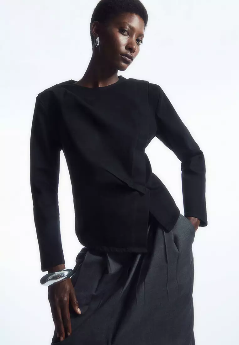 Buy COS WRAP-FRONT LINEN JUMPSUIT 2025 Online | ZALORA