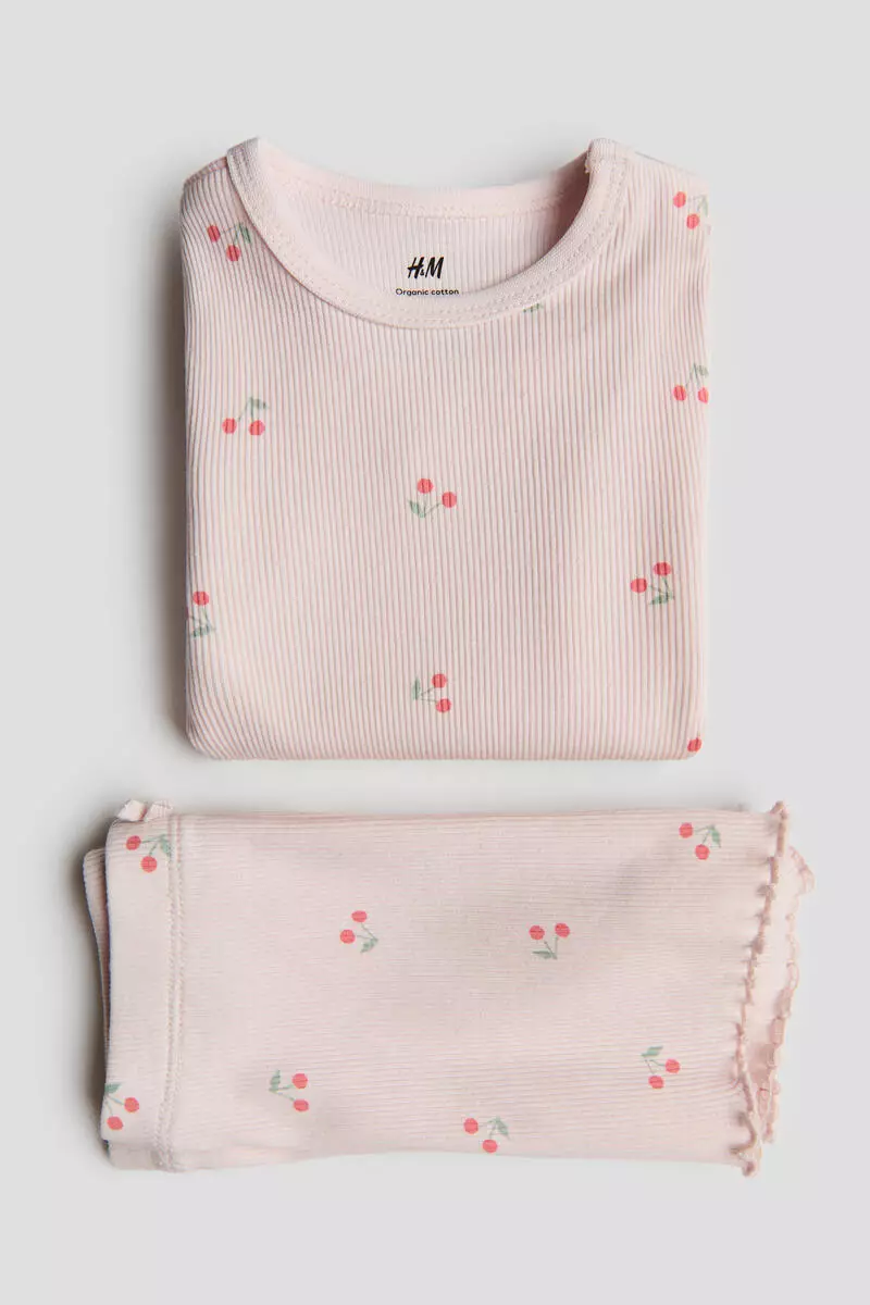 2-piece ribbed cotton set