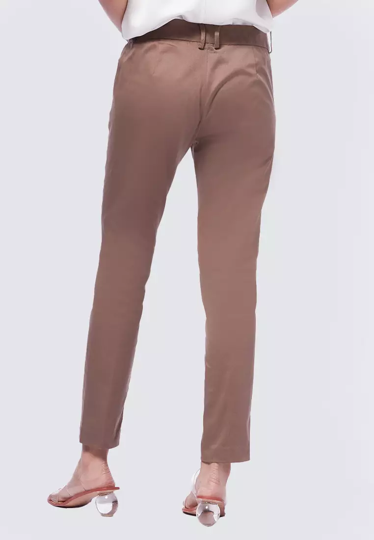 Basic Skinny Med Rise Manhattan Editor Pants