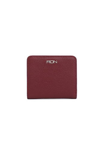FION red Rocky Leather Short Wallet 2FD4CACB51B392GS_1