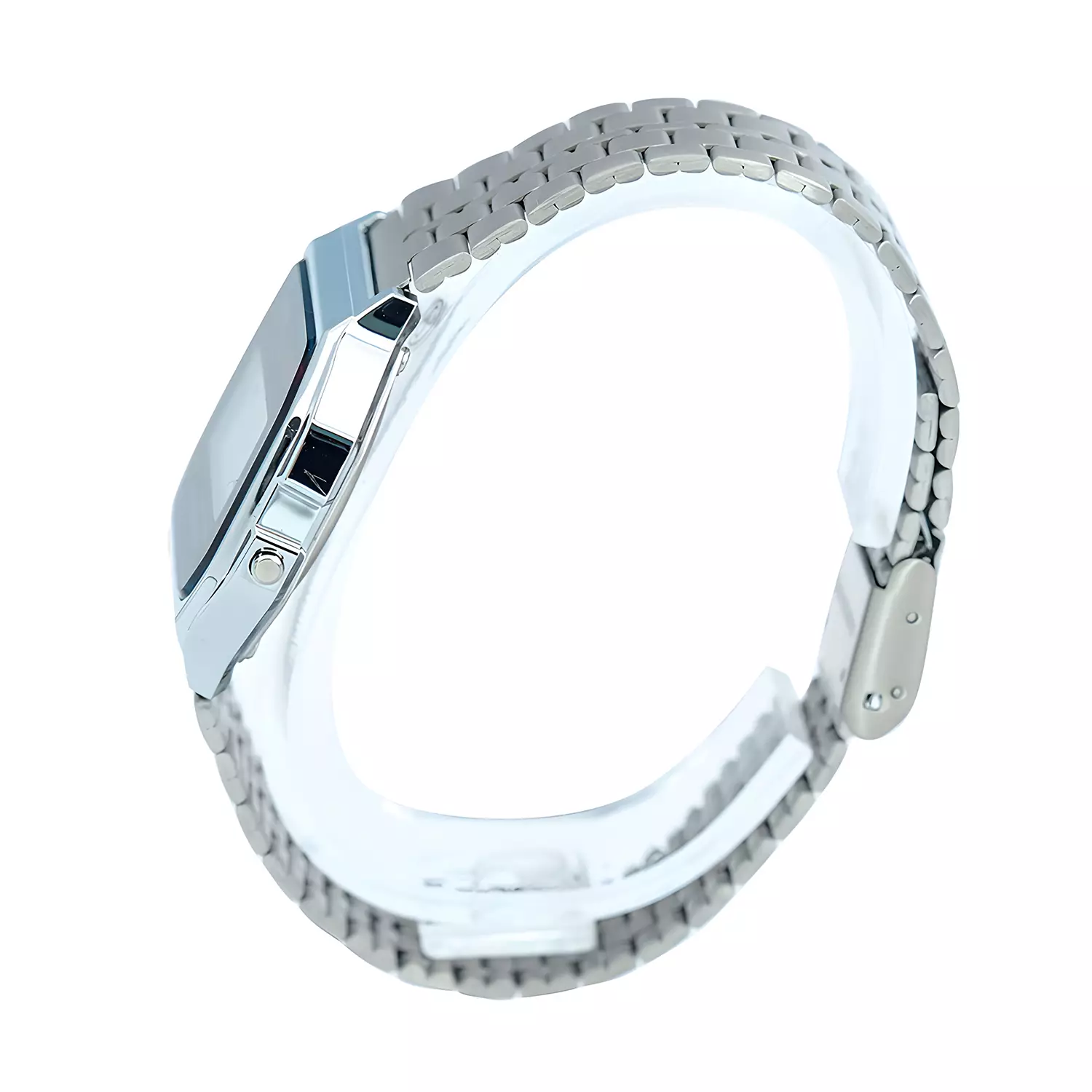 Casio - Jam Tangan Digital Wanita - Silver Stainless Steel - A159WA-N1 