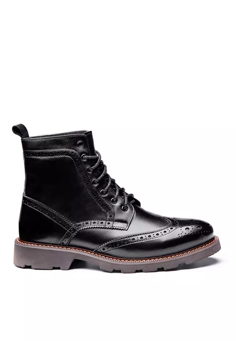 Mens black mid boots hotsell