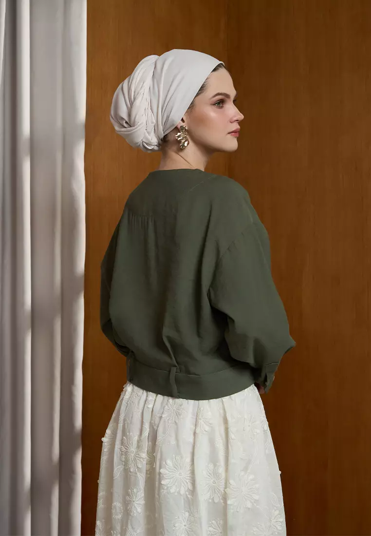 Kami Kaia Plain Top Dark Green