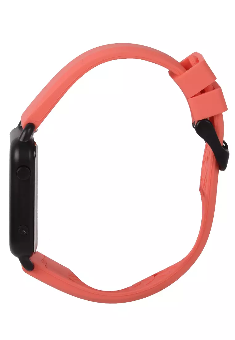 Digitec - Jam Tangan Wanita - Black - Orange Rubber Strap - MDG6090-H