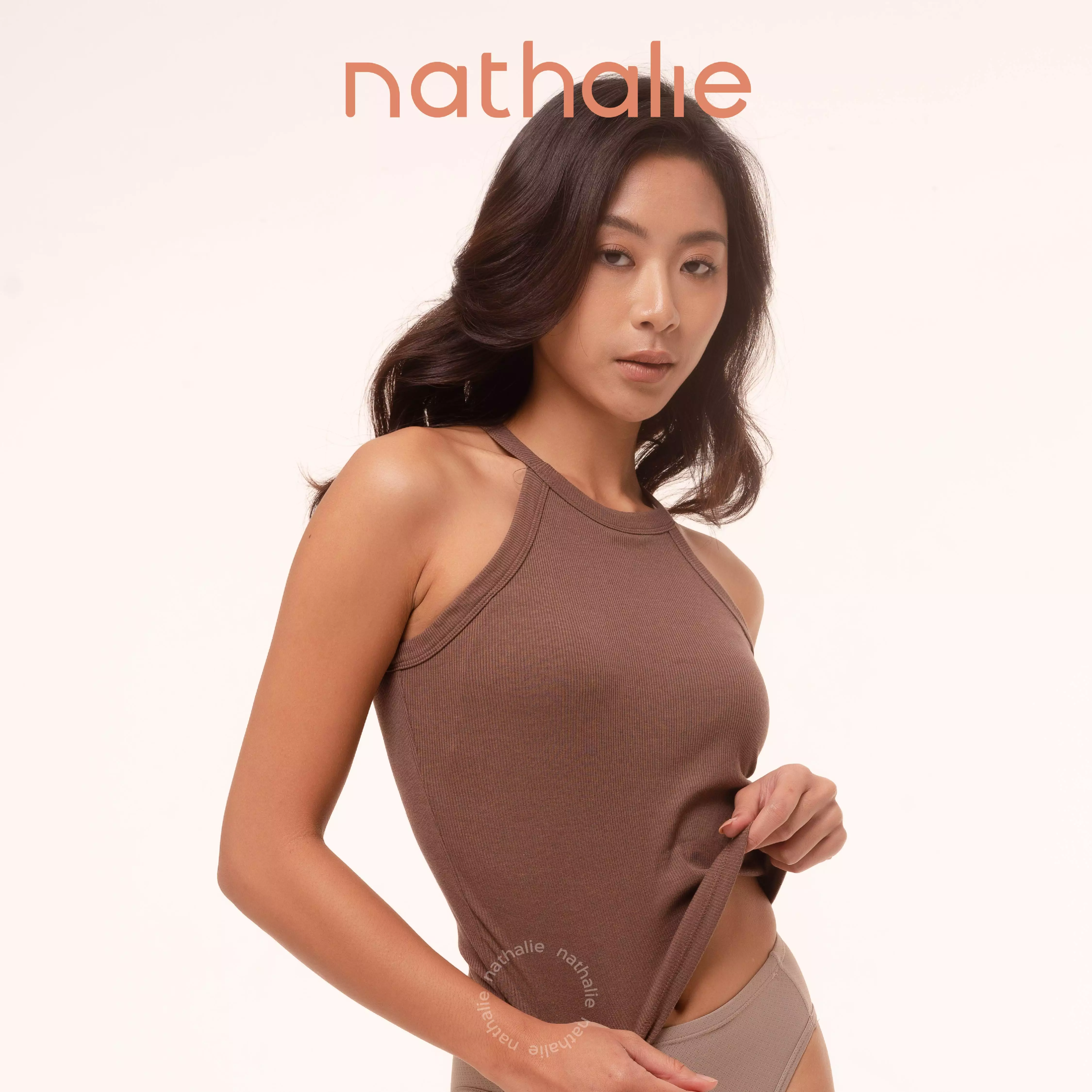 Nathalie Bra Top Halter Neck NTA 3497 - Cokelat