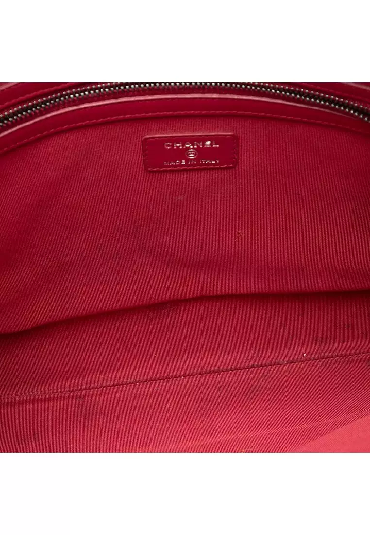 Pre-Loved Chanel Large Aged Calfskin Gabrielle O Case Clutch