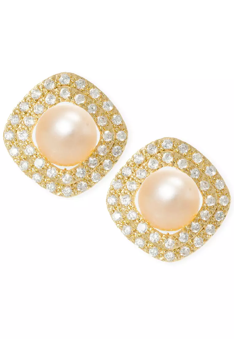 Real gold earrings on sale