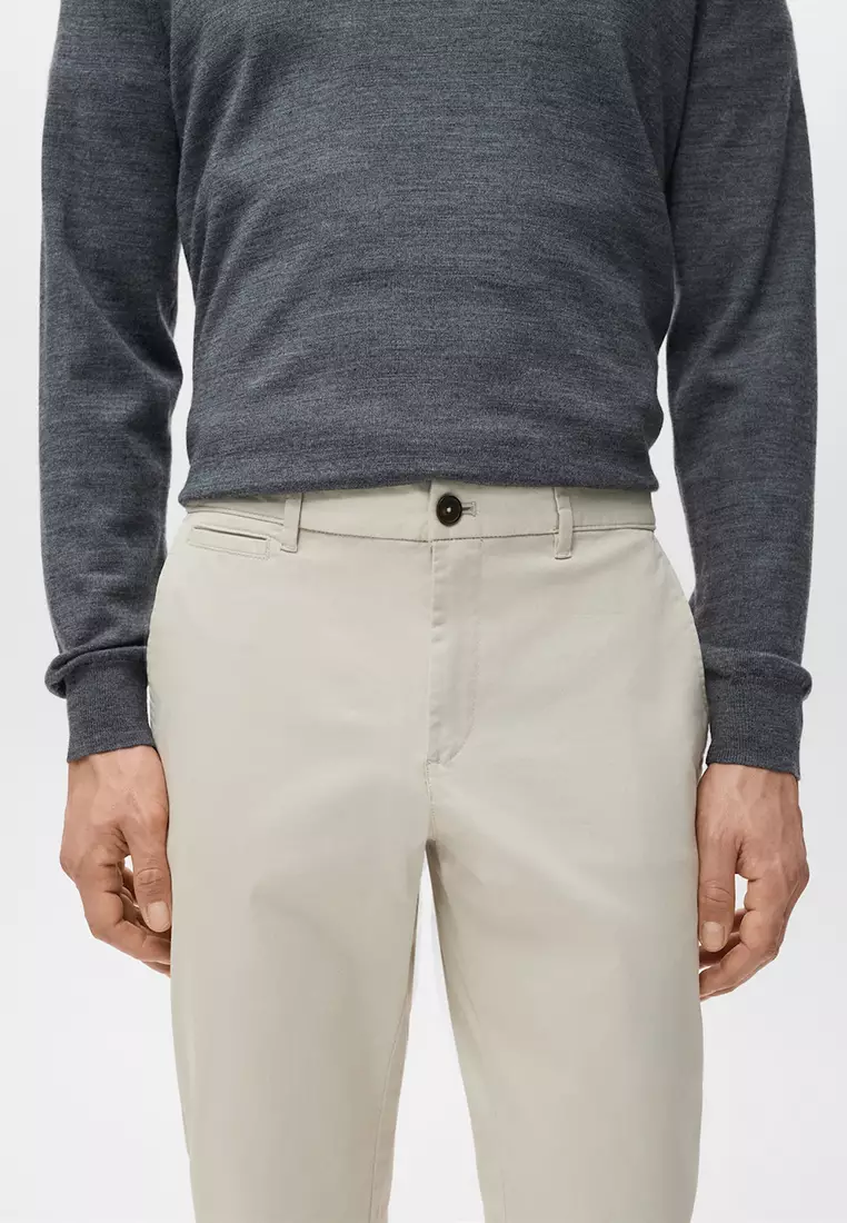 Pantalon Cropped Tapered Chino Pants