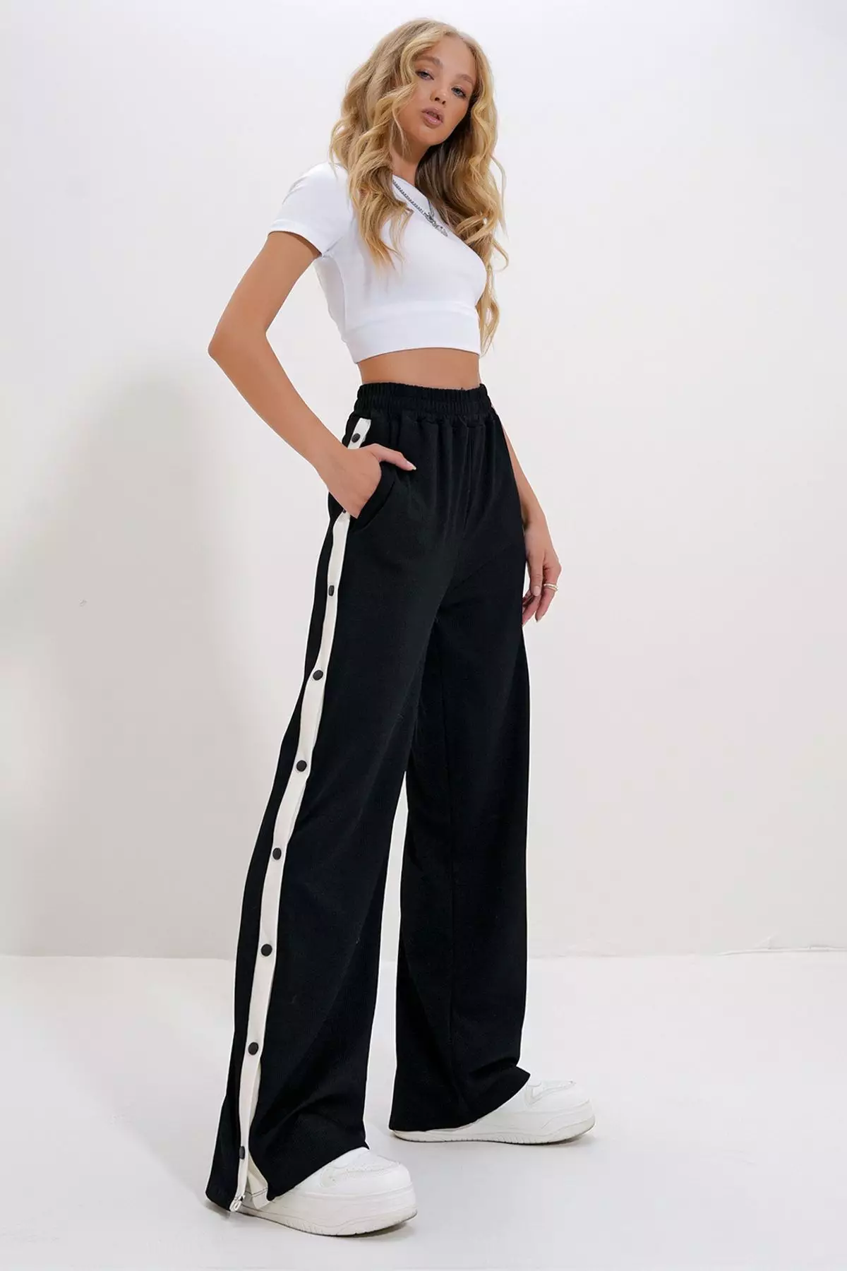 High Waist Wide Leg Pants