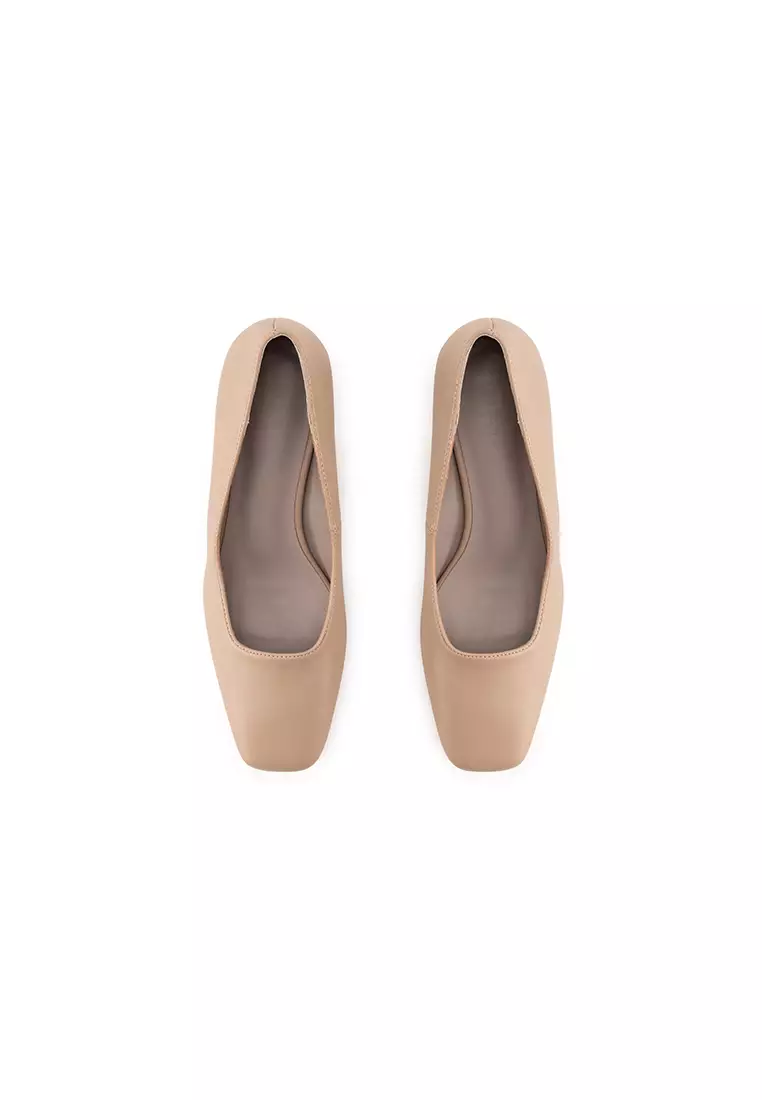 SQUARE TOE CHUNKY HEEL PUMP 方頭粗跟鞋