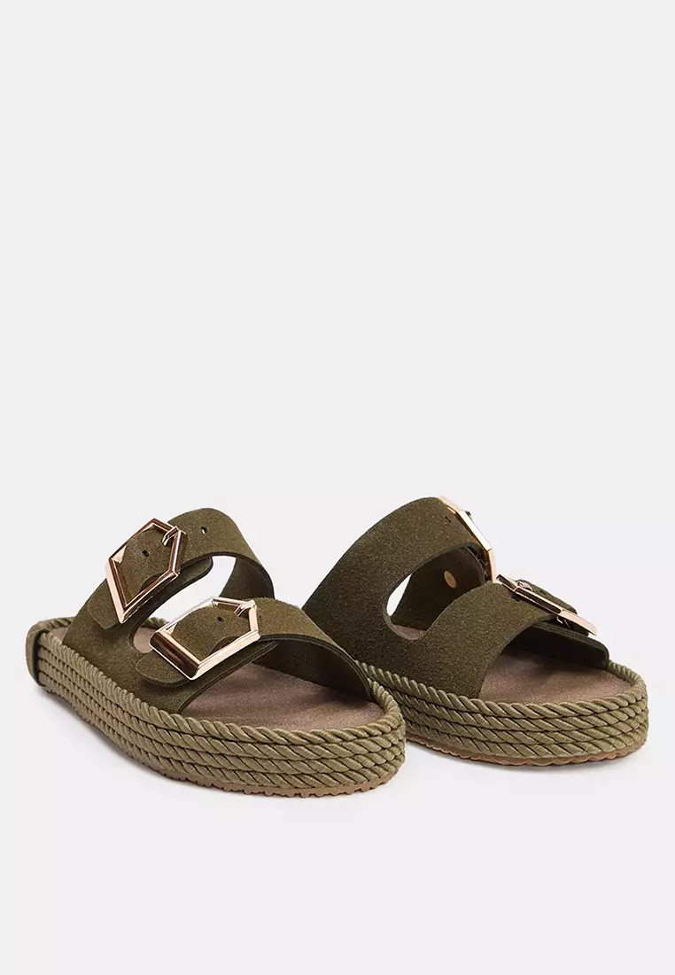 Dual Buckle Sandals