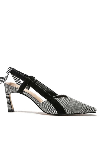 Twenty Eight Shoes grey VANSA  Houndstooth Pointed Toe Heels VSW-H7012 79CF9SHA6C455EGS_1