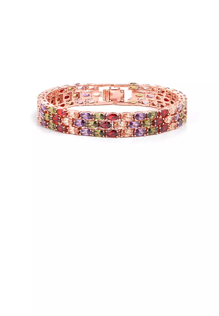 Gold cubic zirconia bracelet outlet