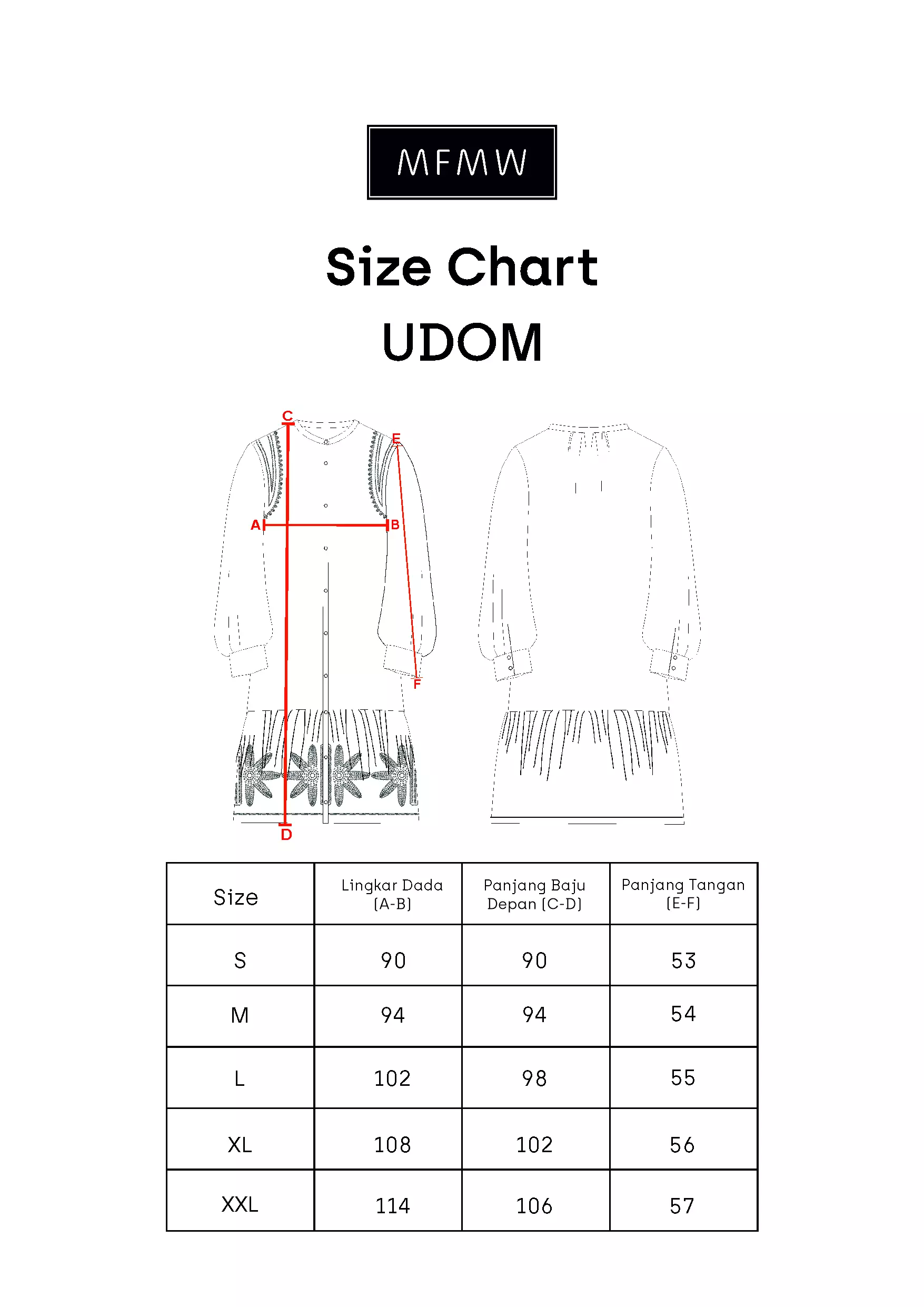 MFMW Udom Tunik Blue Motif