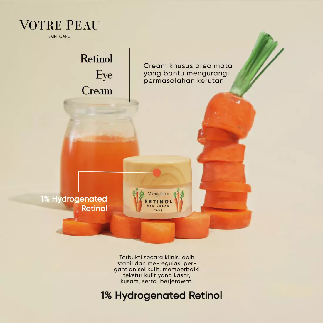 Jual Votre Peau Votre Peau Retinol Eye Cream 12,5gr Cream Mata