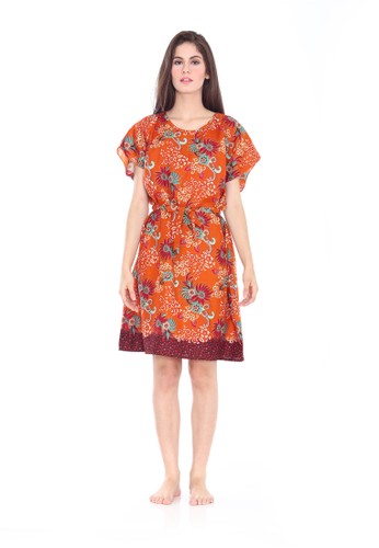 Jual Cynthia Spring Batwing Batik-Orange Original  ZALORA 