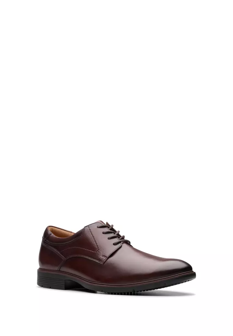 Buy Clarks Mens Eldredge Plain Formal Shoes - Dark Brown Leather 2026 ...