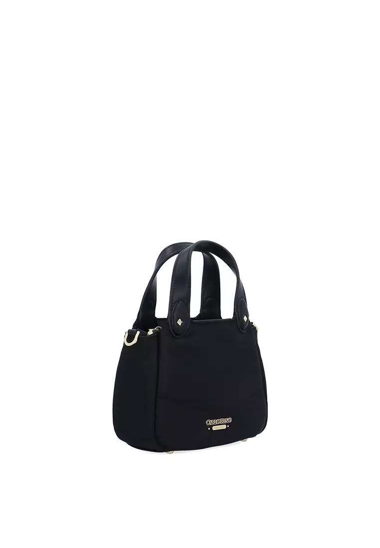 Cuddly Nylon Handbag S - Black