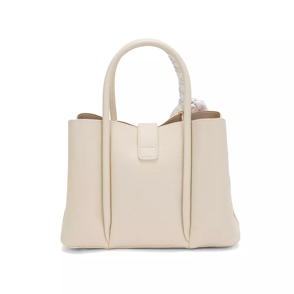 En-ji Solra Handbag Wanita Warna Cream