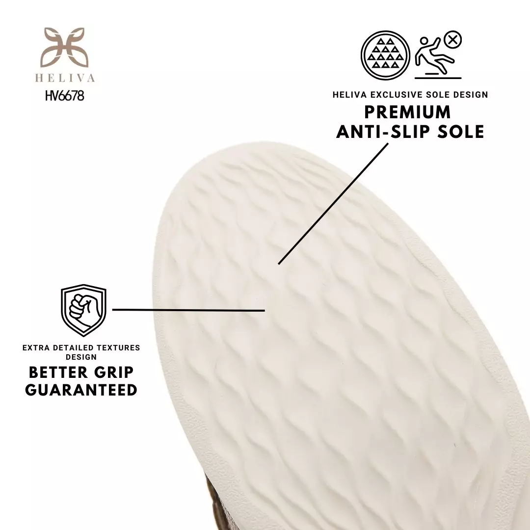 Heliva Esha Elegant Linen-Textured Loafers with 2cm Sole Casual Slip-On Comfort HV6678