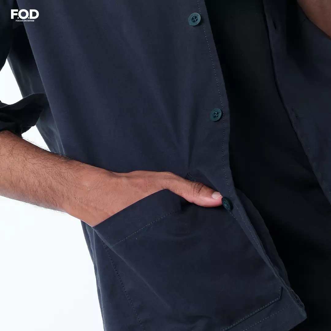 Kemeja Pria Nyo Navy