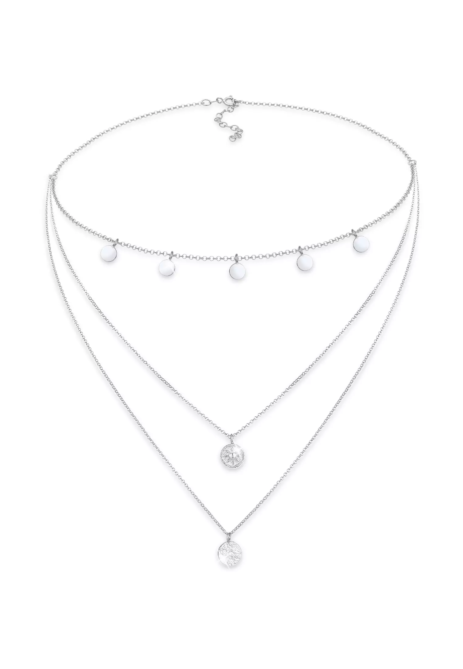 Elli Necklace ladies with crystals in gold coloured | ASOS