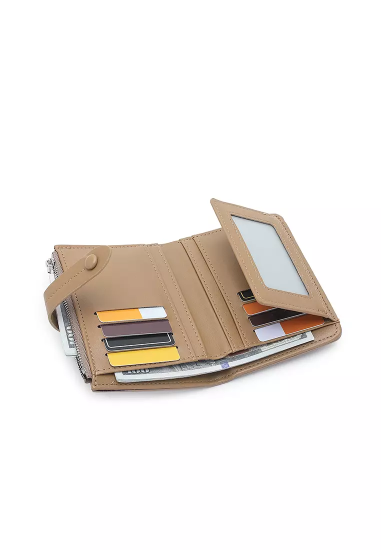 Women's Short Wallet / Purse - Apricot