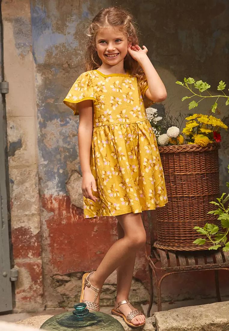 Yellow Floral Dress