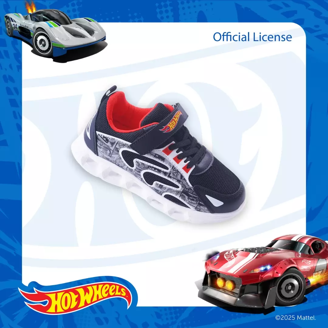 HOTWHEELS - SEPATU Sneakers ANAK LAKI CH740280LK - HITAM