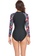 Its Me black and multi Surf Print Long Sleeve One Piece Swimsuit 56CF1US82CAE72GS_3
