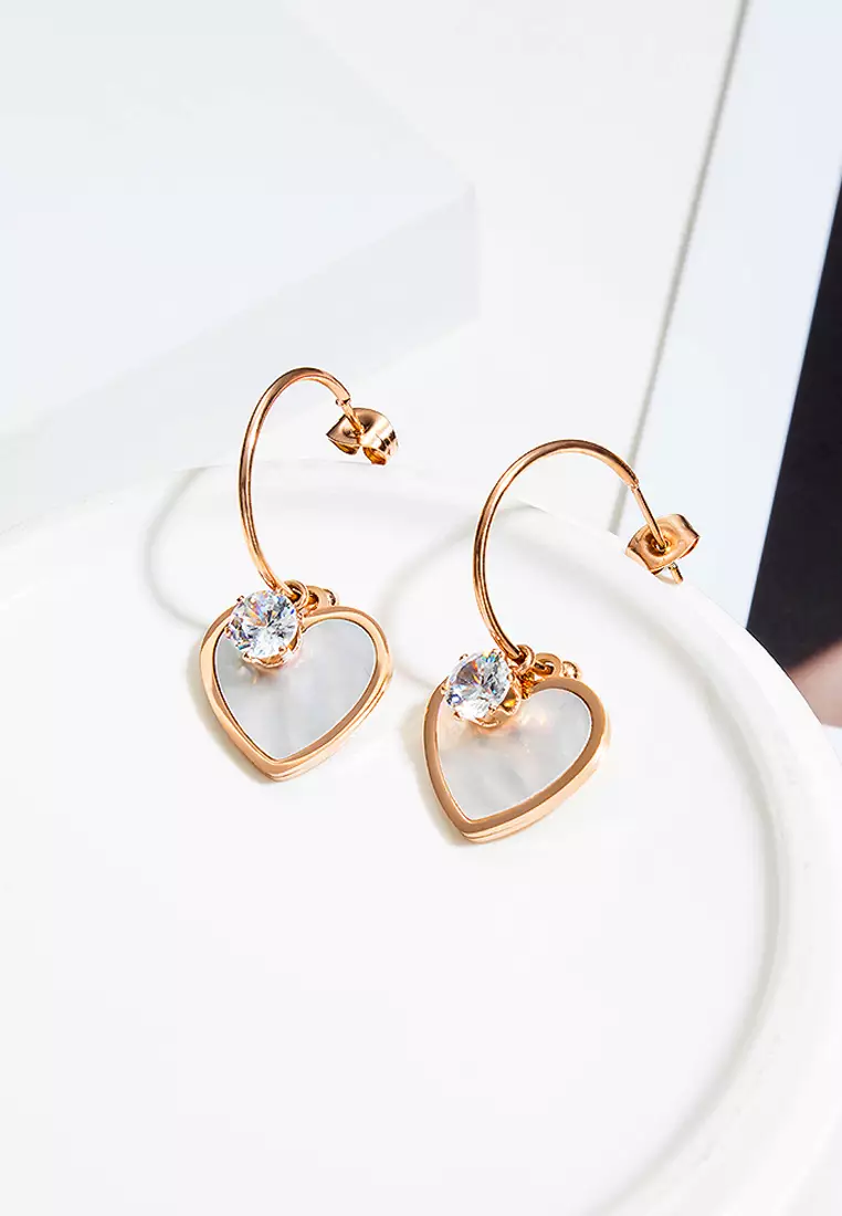 Gold sparkly store earrings