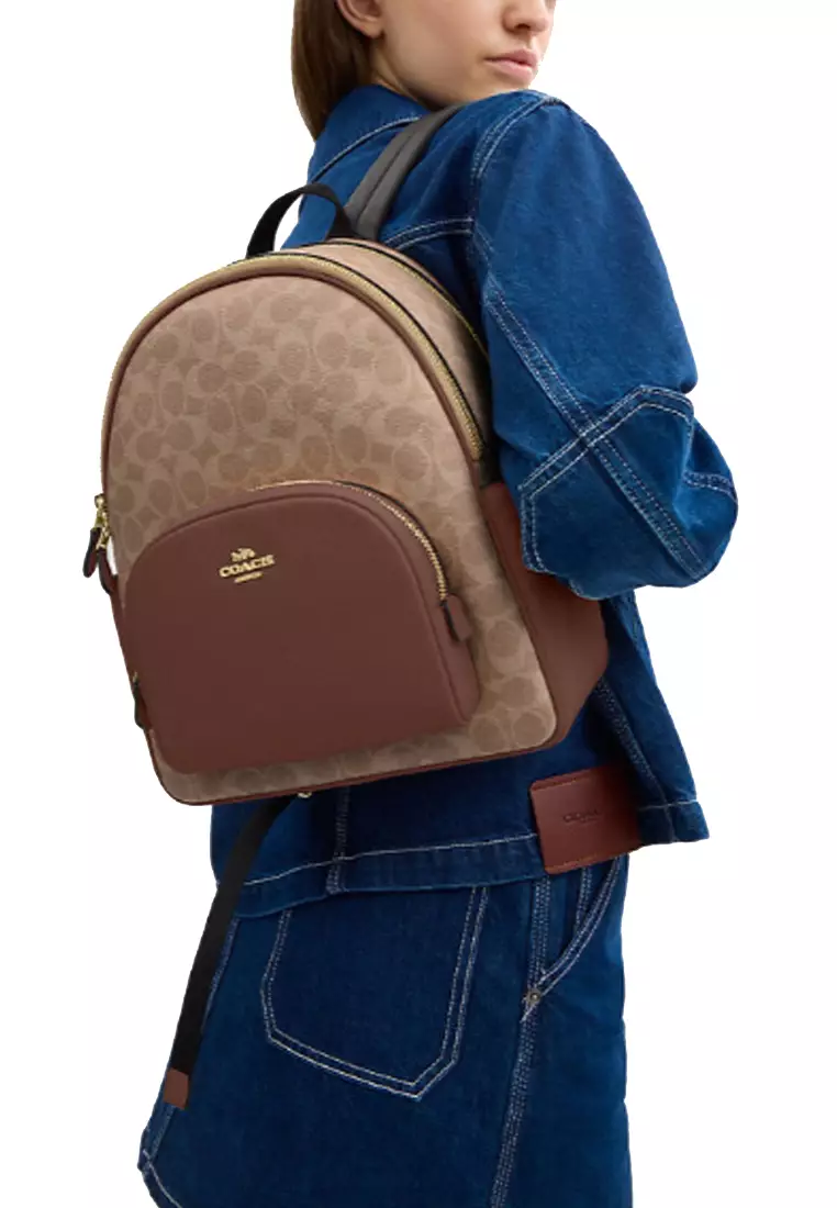 Court Backpack In Signature Canvas CZ176