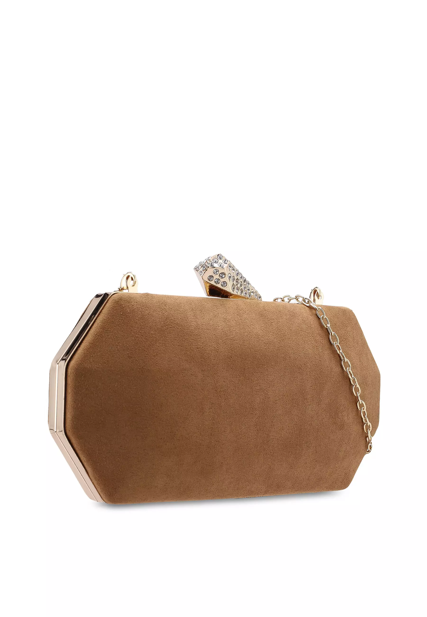 Buy Papillon Clutch Golden Gemstone Clutch Online ZALORA Malaysia