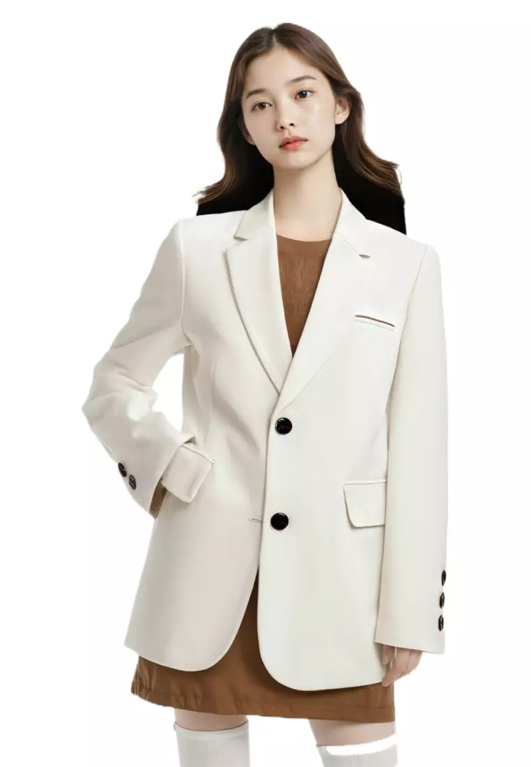 2025 Autumn Korean Style New Loose Straight Jacket CA25102418W