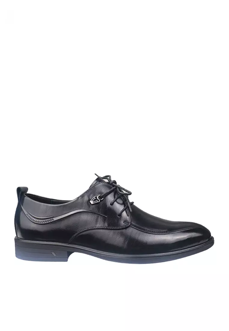Discount on Twenty Eight Shoes  shoes - SKU: VANSA Top Layer Cowhide Lace-up Business Shoes VSM-F999527