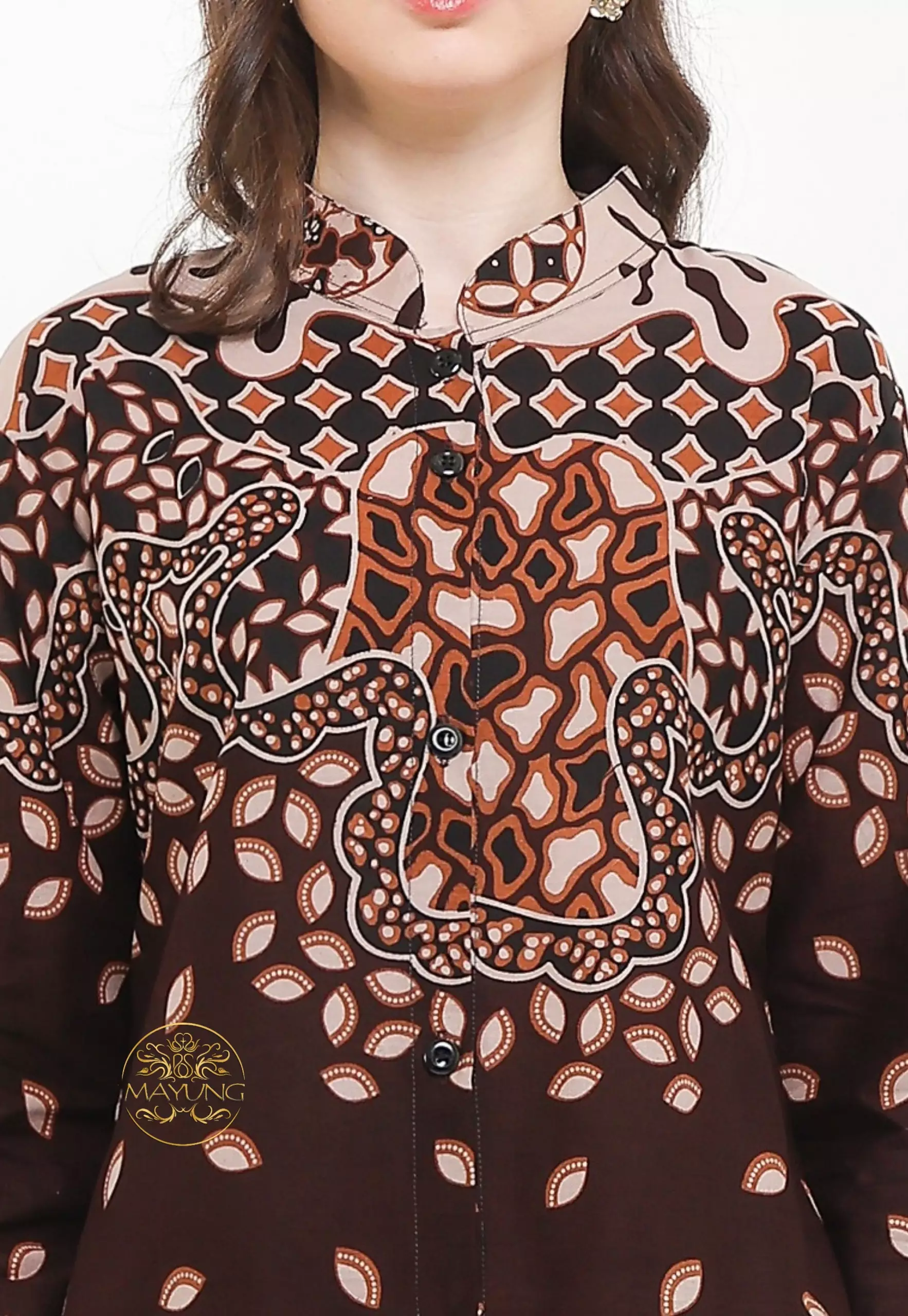 Tunik Batik Florian Mahogany Premium NLN