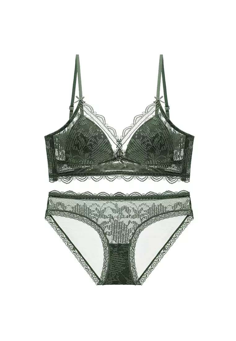 LYCKA LMM0145-Lady Two Piece Sexy Bra and Panty Lingerie Sets