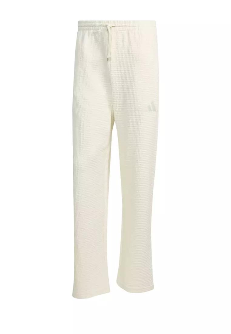ALL SZN Waffle Knit Open Hem Jogger Pants