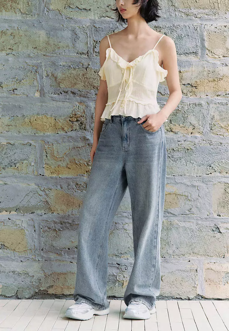 Wide-Leg Pants Jeans