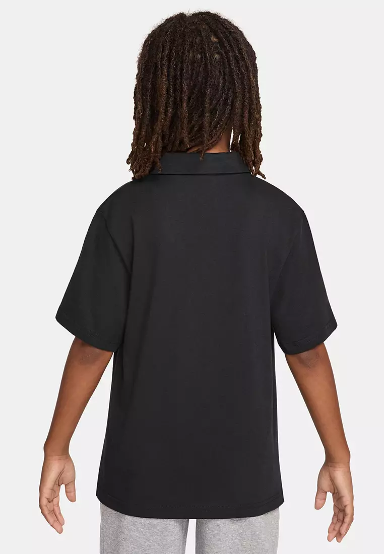 Sportswear Club Big Kids' Unisex Knit Short-Sleeves Polo Shirt