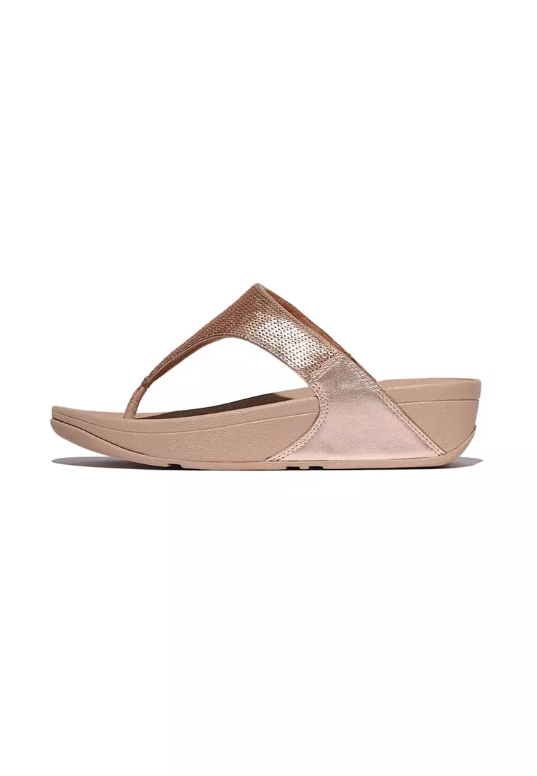 Lulu Sequin Toe-post Sandals