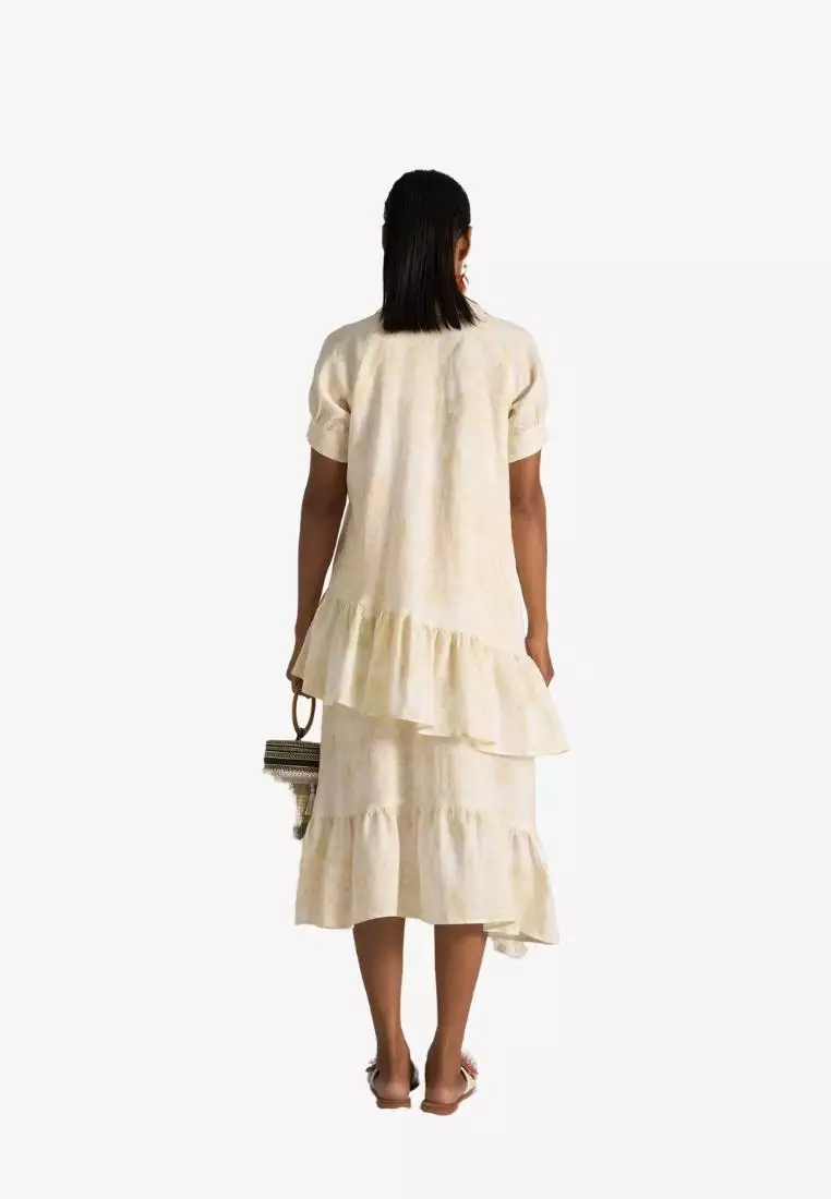 New Linen New Horizon Midi Linen Dress