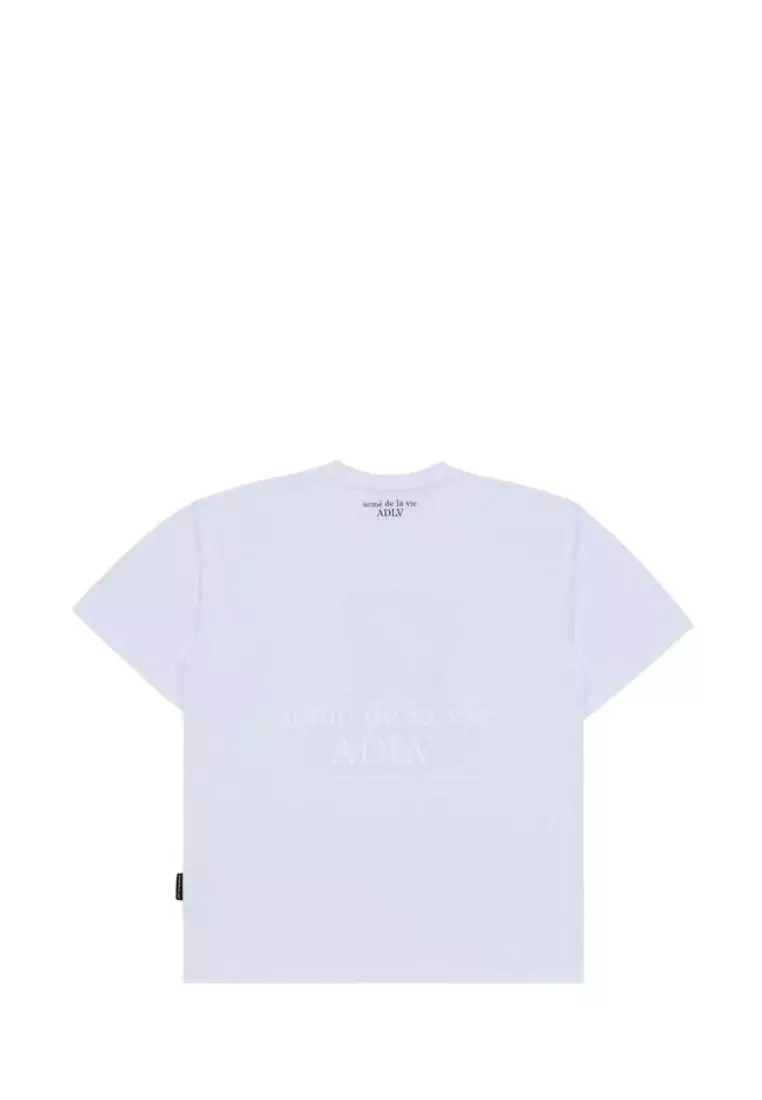 Metal Line Bear Short Sleeve T-Shirt - White