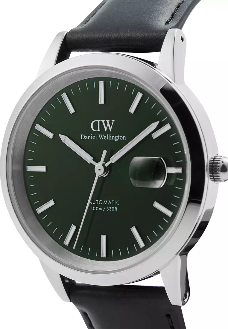 Iconic Automatic 40mm Sheffield Silver Emerald  - Enamel Dial - Men Watch Automatic movement watch DW Official Authentic Original