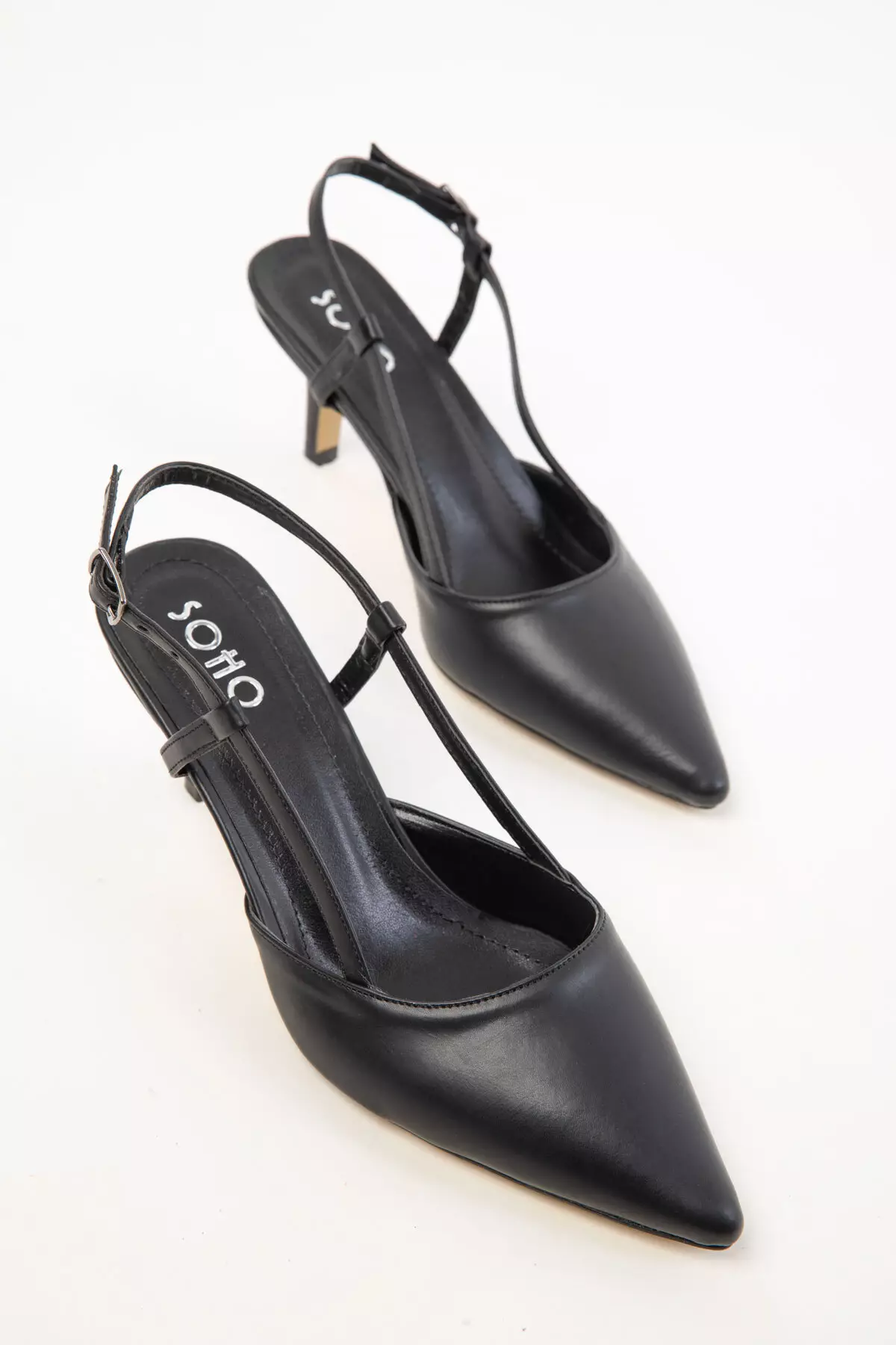 Black Women's Classic Heeled Shoes 20428