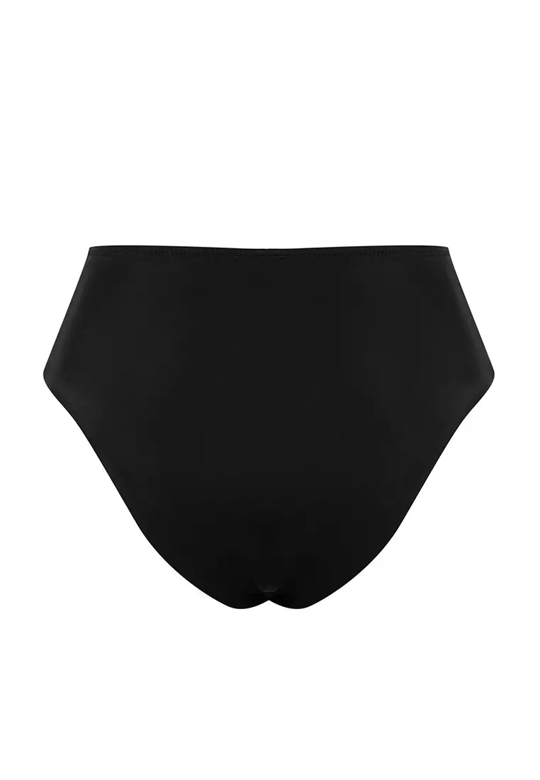 V-Cut Ruched Panel Bikini Bottom